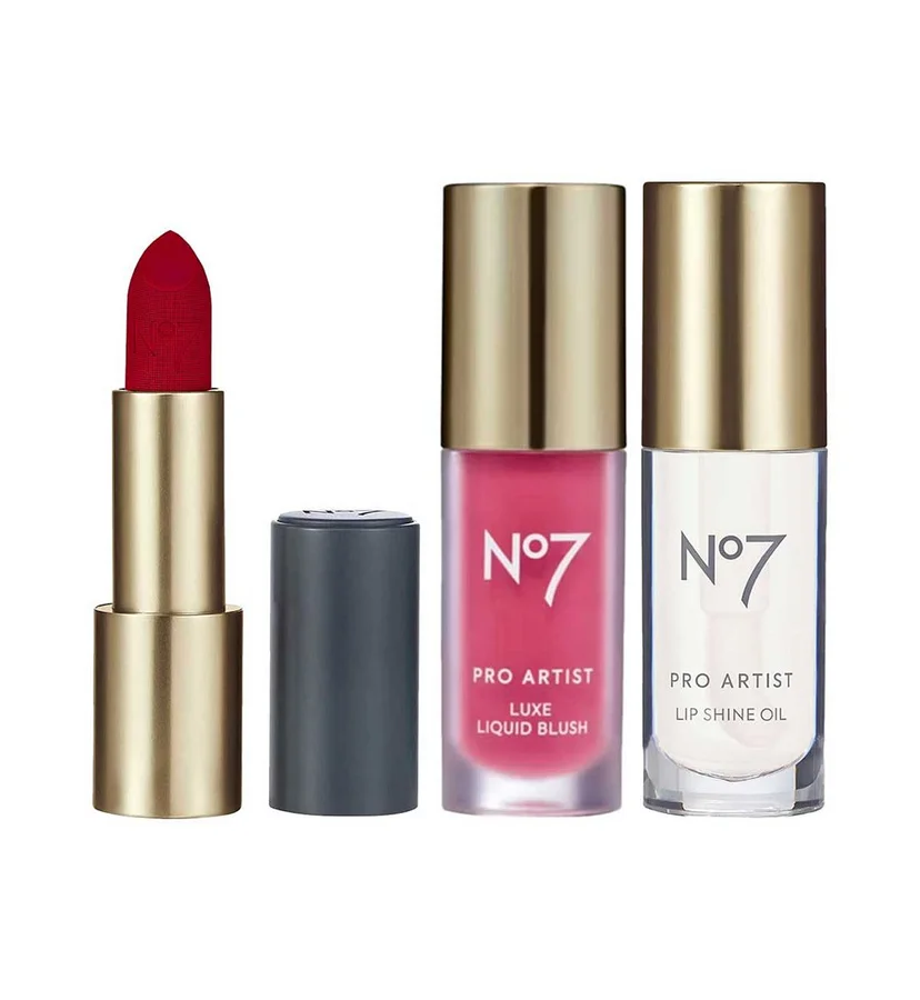 NO7 No7 Pro Artist Lip & Cheek Bundle Red