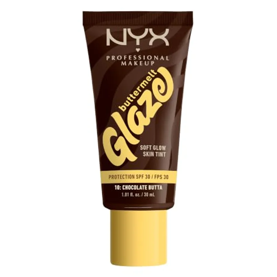 NYX Professional Makeup NYX Professional Makeup Buttermelt Glaze Skin Tint + Spf/fps 30, Chocolate Butta, 30ml