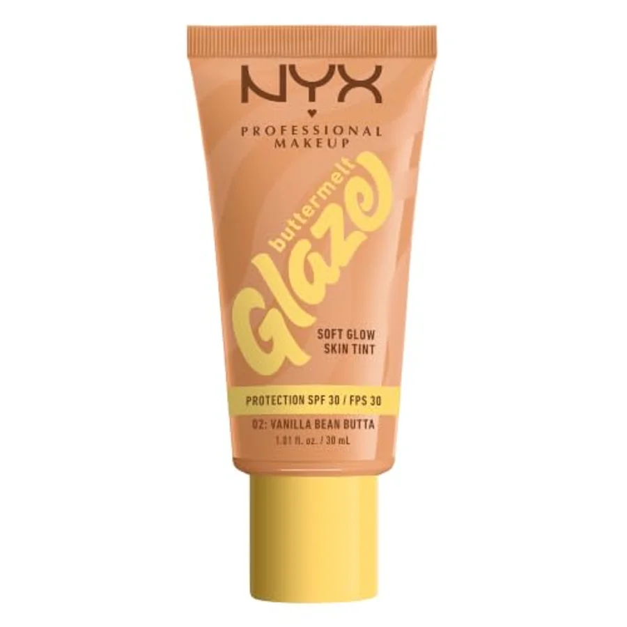 NYX Professional Makeup NYX Professional Makeup Buttermelt Glaze Skin Tint + Spf/fps 30, Vanilla Bean Butta, 30ml