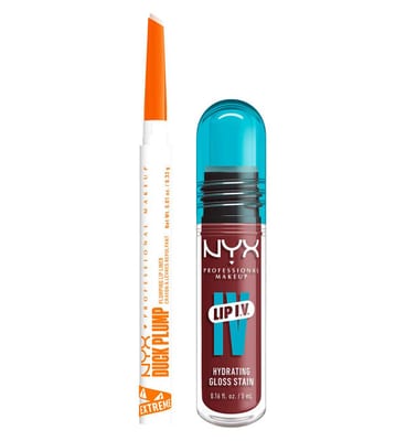 NYX Professional Makeup NYX Professional Makeup Wet Shot Iv Hydra-Honey Lip Stain & Duck Plump Liner Clear Bundle