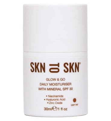 Skn to Skn Skn to Skn Glow & Go Daily Moisturiser With Mineral Spf30 Deep Tint 30ml