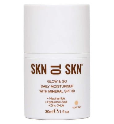 Skn to Skn Skn to Skn Glow & Go Daily Moisturiser With Mineral Spf30 Light Tint 30ml