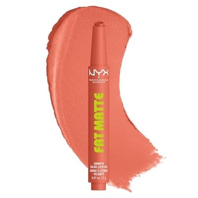 NYX Professional Makeup NYX Professional Makeup Fat Matte Smooth Colour Lipstick, Cashmere Cutie