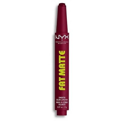 NYX Professional Makeup NYX Professional Makeup Fat Matte Smooth Colour Lipstick, Fuzzy Flame