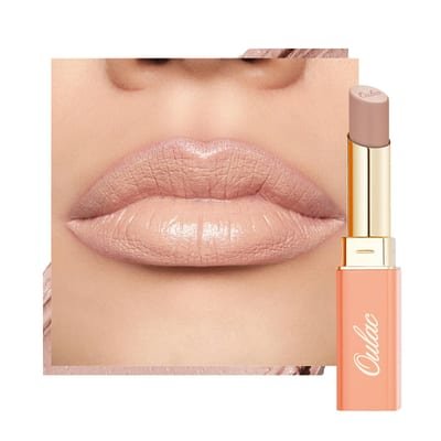 Oulac Oulac Satin Matte Lipstick - Nude Long Lasting Beige Lip Base Primer