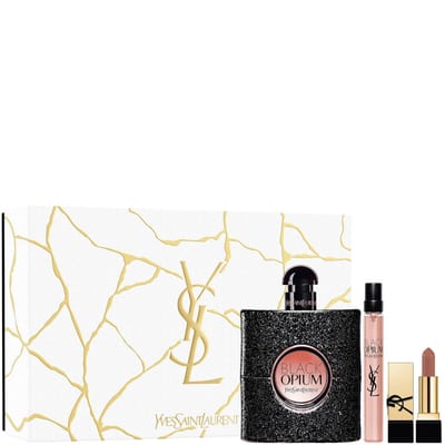 Yves Saint Laurent Yves Saint Laurent Black Opium Gift Set 90ml EDP + 10ml EDP + Mini Rouge Pur Couture Lipstick Nu Muse