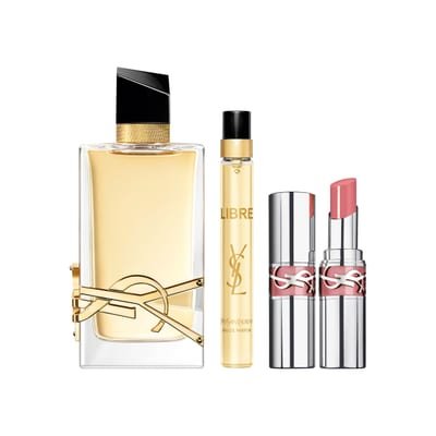 Yves Saint Laurent Yves Saint Laurent Libre Gift Set 90ml EDP + 10ml EDP + 3.2g Loveshine Lipstick - 44 Nude LavaliÃ¨re