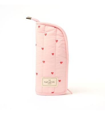 The Flat Lay Co The Flat Lay Co Standing Makeup Brush Case Sweet Pink Hearts