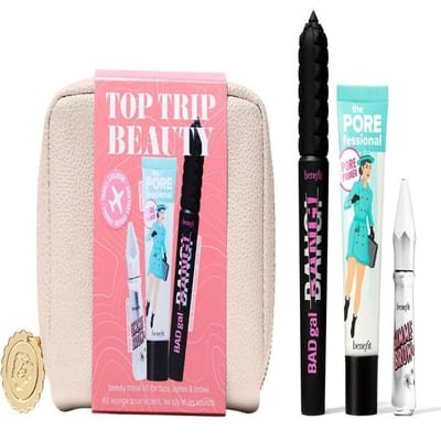 Benefit Benefit Top Trip Beauty Set 22ml Primer + 8.5g Mascara + In Shade 3 + Pouch Gimme Brow +