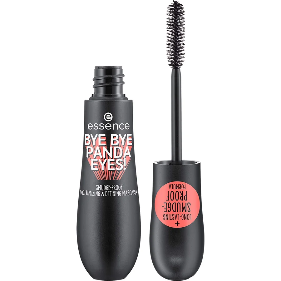 Essence Cosmetics Essence Cosmetics essence BYE BYE PANDA EYES! SMUDGE-PROOF VOLUMIZING AND DEFINING MASCARA - black