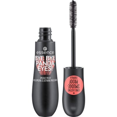 Essence Cosmetics Essence Cosmetics essence BYE BYE PANDA EYES! SMUDGE-PROOF VOLUMIZING AND DEFINING MASCARA - black