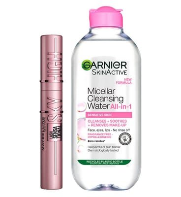 Garnier Garnier Micellar Water 400Ml And Maybelline Sky High Mascara Duo