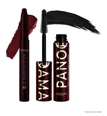 Loreal L'Oreal Panorama Mascara Bordeaux Cashmere & Starry Shadow Stick Duo Bundle