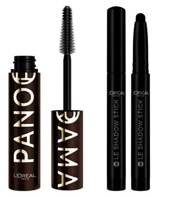 Loreal L'Oreal Panorama Mascara Brun Leather & Emerald Shadow Stick Duo Bundle