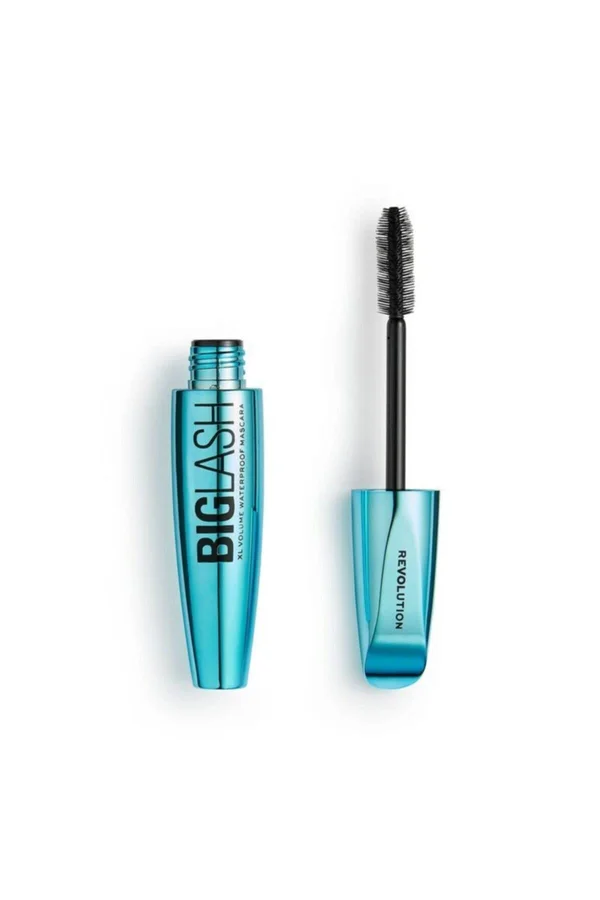 Makeup Revolution Makeup Revolution Revolution Beauty, Big Lash Volume Waterproof Mascara, Volumising & Lengthening with a Lightweight Feel, Fast-Drying, Vegan & Cruelty-Free, Jet Black Waterproof Volume Mascara - Black