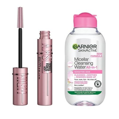 Maybelline Maybelline Lash Sensational Black Sky High Mascara & Garnier Micellar Water200 Ml Duo Bundle, 200ml