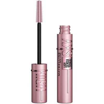 Maybelline Maybelline Mascara, Lash Sensational Sky High Volumizing & Thickening, Eyelash Lengthening, Flake-Free Formula, Washable Mascara Infused with Bamboo Extract, Full Volume Mascara, Colour: Black black 7.2 ml (Pack of 1) - black