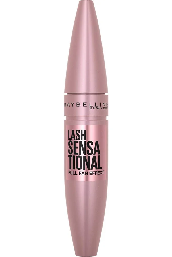 Maybelline Maybelline Mascara, Lash Sensational Volumizing & Thickening, Eyelash Lengthening, Flake Free Formula, Layer Reveal Brush, Defining Mascara, Maybelline New York, Shade: Very Black black / black 9.5 ml (Pack of 1) - black / black