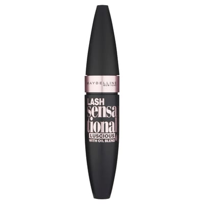 Maybelline Maybelline Mascara, Lash Sensational Volumizing & Thickening, Layer-Reveal Brush Captures Tiniest Lashes, Volumizes & Defines For Multiplied Effect, Very Black Very Black Lucsious 9.5 ml (Pack of 1) - Very Black Lucsious
