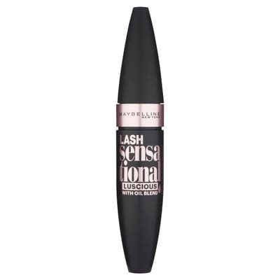 Maybelline Maybelline Mascara, Lash Sensational Volumizing & Thickening, Layer-Reveal Brush Captures Tiniest Lashes, Volumizes & Defines For Multiplied Effect, Very Black Very Black Lucsious 9.5 ml (Pack of 1) - Very Black Lucsious