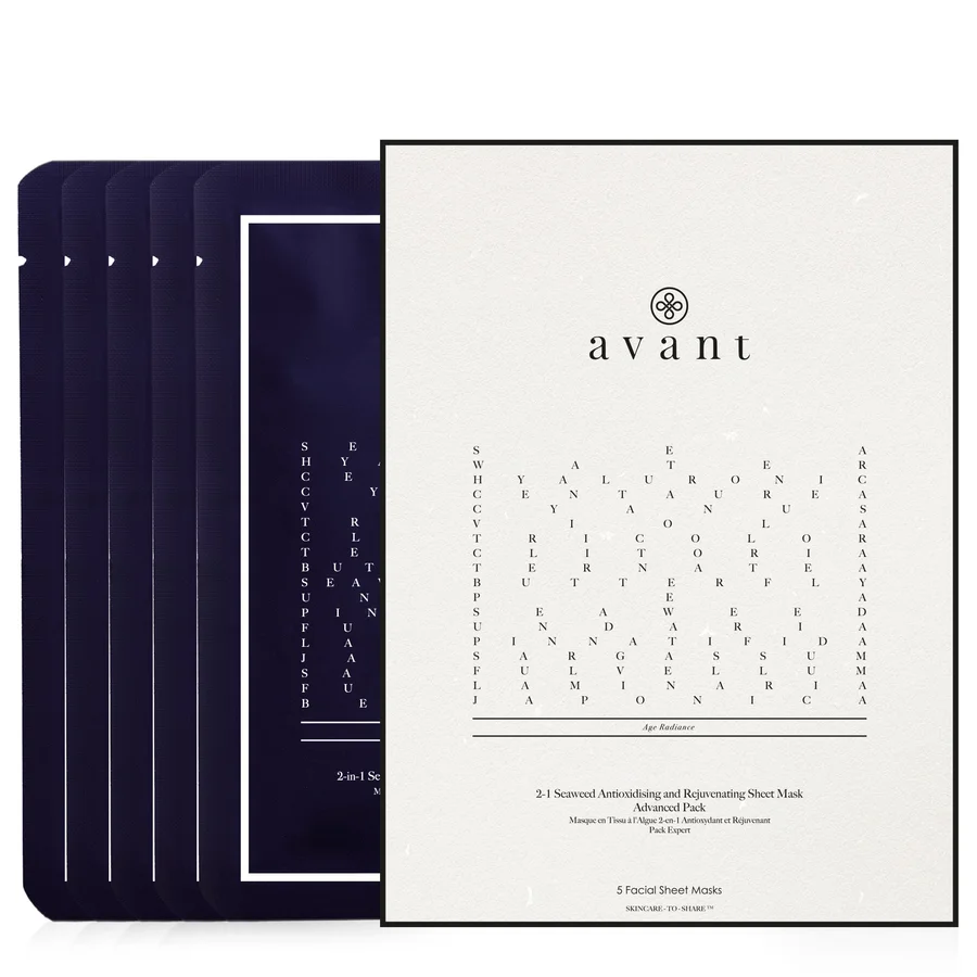 Avant Skincare 2-1 Seaweed Antioxidising and Rejuvenating Sheet Mask | Packaging: Advanced Pack