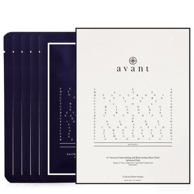 Avant Skincare 2-1 Seaweed Antioxidising and Rejuvenating Sheet Mask | Packaging: Advanced Pack