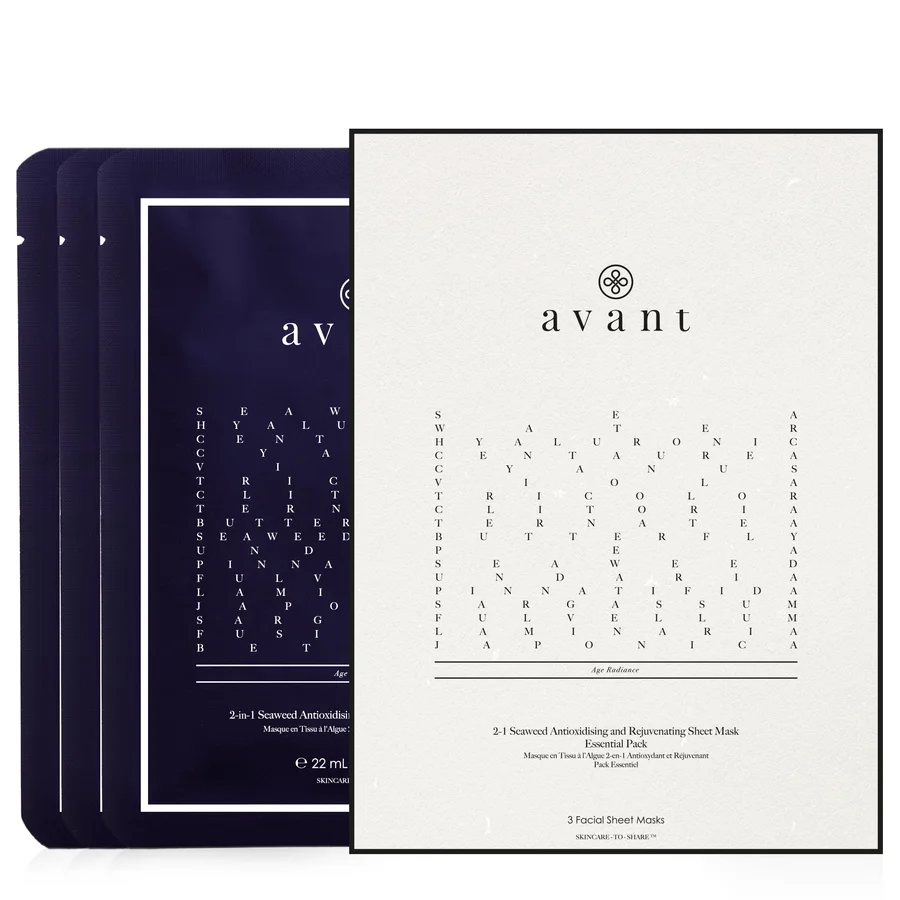 Avant Skincare 2-1 Seaweed Antioxidising and Rejuvenating Sheet Mask | Packaging: Essential Pack