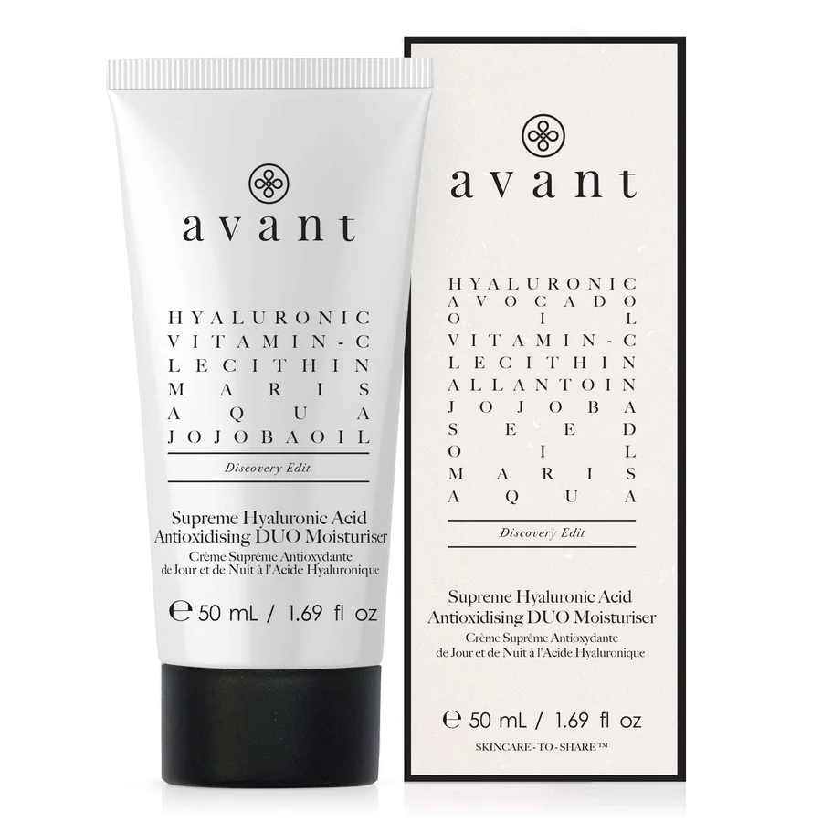 Avant Skincare Supreme Hyaluronic Acid Anti-oxidising DUO Moisturiser | Packaging: Travel Pack