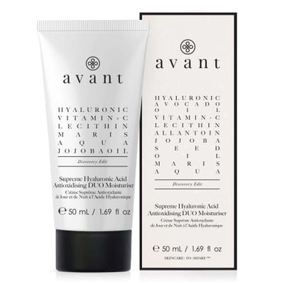 Avant Skincare Supreme Hyaluronic Acid Anti-oxidising DUO Moisturiser | Packaging: Travel Pack