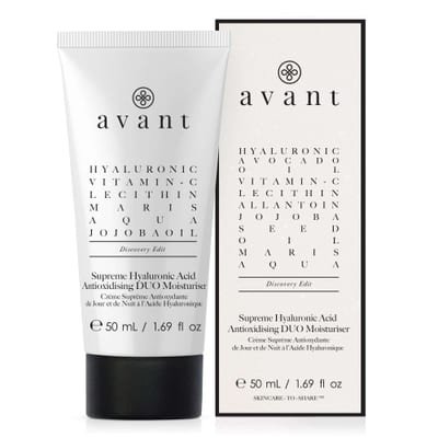 Avant Skincare Supreme Hyaluronic Acid Anti-oxidising DUO Moisturiser | Packaging: Travel Pack