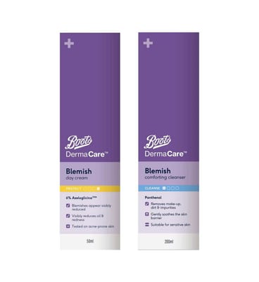 Boots Boots Dermacare Acne Cleanser & Day Cream Bundle
