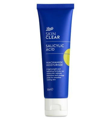 Boots Boots Skin Clear With Salicylic Acid And Niacinamide Face Gel Moisturiser 50Ml