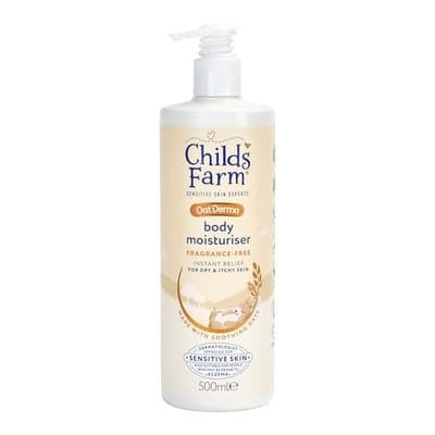 Child's Farm Childs Farm Oatderma Body Moisturiser 500Ml Fragrance Free Sensitive Skin Baby Kids