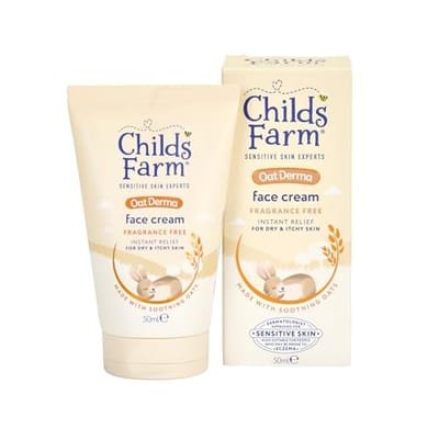 Child's Farm Childs Farm Oatderma Face Cream 50Ml Fragrance Free Sensitive Skin Baby Kids Moisturiser