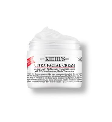 Kiehls Kiehl's Ultra Facial Cream 125ml, Face Moisturiser, Suitable For All Skin Types, Fragrance-Free
