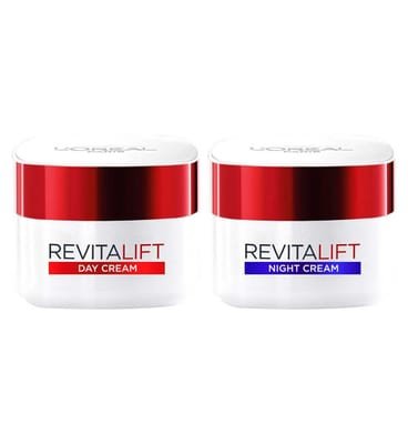 Loreal L'Oreal L’oreal Paris Revitalift Hydrating Day & Night Cream Duo, Powered By Pro-Retinol Fibrelastyl, 2X50ml