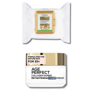 Loreal L'Oreal Paris Age Perfect Wipes & Night Cream