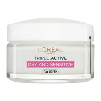 Loreal L'Oreal Paris Triple Active Day 24H Hydrating Moisturiser - For Sensitive & Dry Skin, 50ml