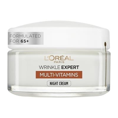 Loreal L'Oreal Paris Wrinkle Expert Night Cream, Specifically Formulated For Women 65+, 50ml