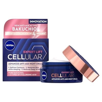 Nivea Nivea Cellular Expert Lift Pure Bakuchiol + Ha Anti-Age Night Face Cream 50ml
