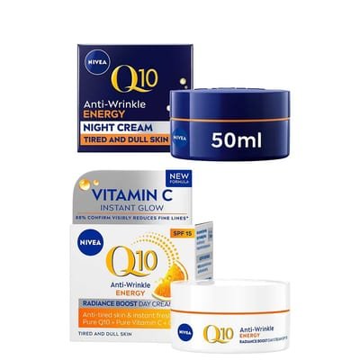 Nivea Nivea Q10 Vitamin C Day & Night Cream Bundle