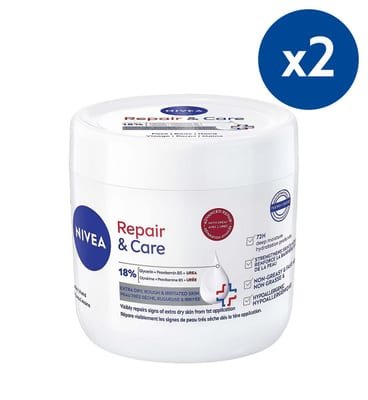 Nivea Nivea Repair & Care Body Moisturiser 400Ml Bundle