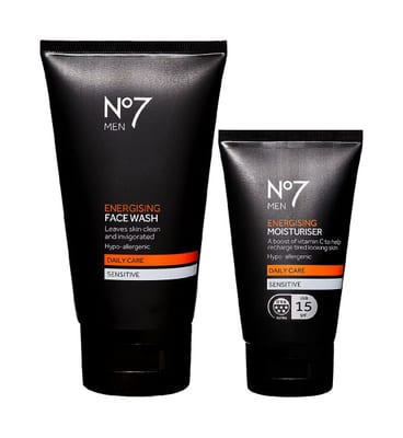 NO7 No7 Men's Energising Moisturiser & Face Wash