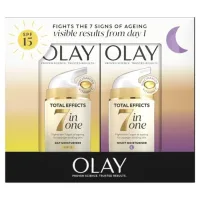 Olay Olay Total Effects 7In1 Day & Night Moisturiser Bundle Anti-Ageing Face Creams Niacinamide Vitc