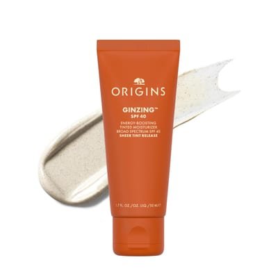 Origins Origins GinZing Energy-Boosting Tinted moisturiser with SPF 40 | Hydrates & Perfects | Skin Tint with Caffeine and Ginseng