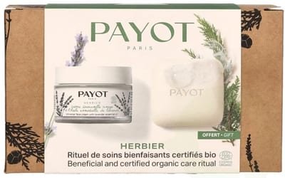 PAYOT Payot Herbier Duo Organic Care Ritual Gift Set 50ml Universal Face Cream + 85g Nourishing Body Massage Bar