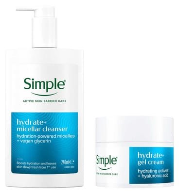 Simple Simple Hydrate+ Cleanse And Moisturiser Bundle