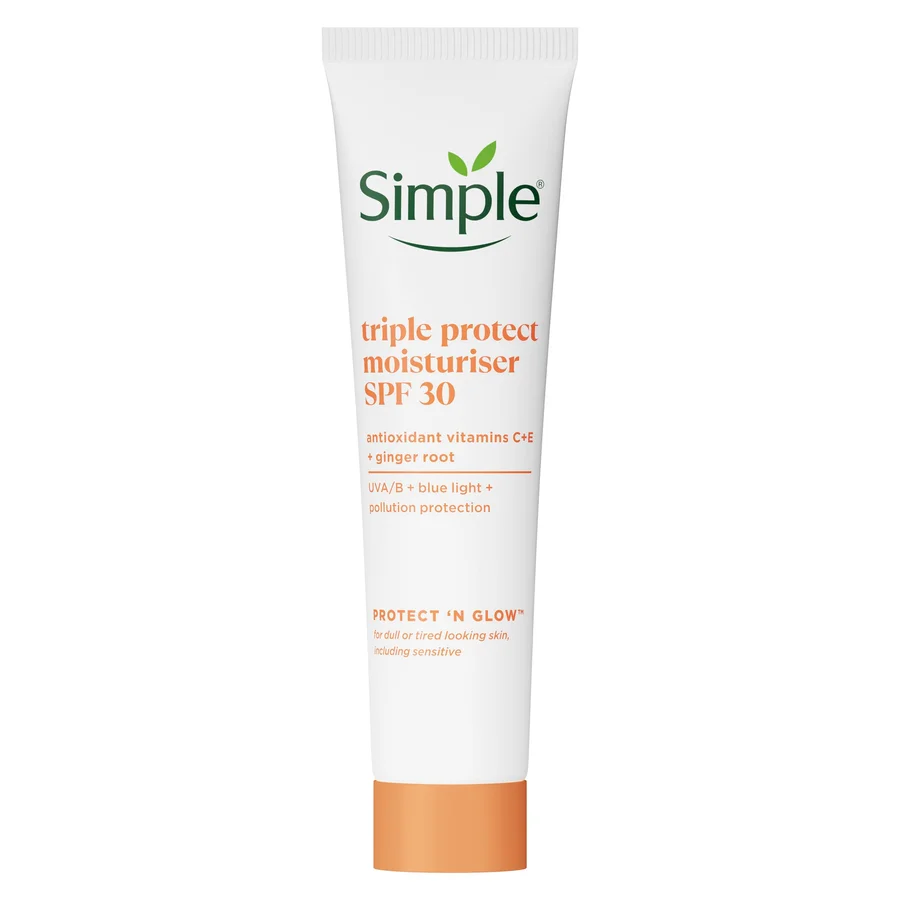 Simple Simple Triple Protect Moisturiser SPF 30 - 3x Protection from UVA/UVB