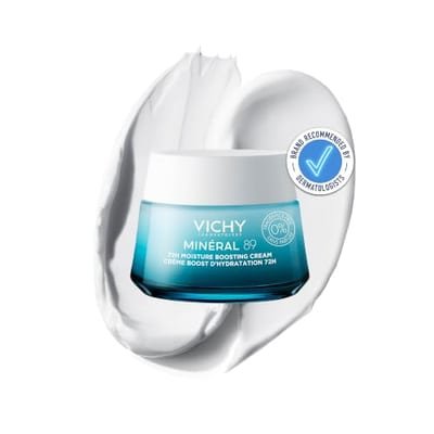 Vichy Vichy Minéral 89 72H Moisture Boosting Cream, Fragrance-Free Face Moisturiser, 50ml