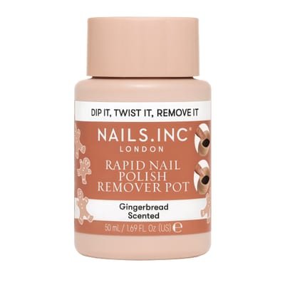 Nails.INC Gingerbread Scented Rapid Nail Polish Remover Pot